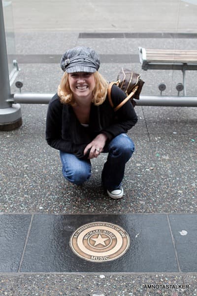 Michael Buble’s British Columbia Entertainment Hall of Fame Plaque on the Vancouver Starwalk